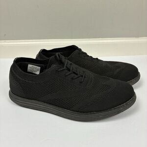 Bruno Marc Men's Non Slip Shoes Mesh Black Lace Up 10 Comfortable Work